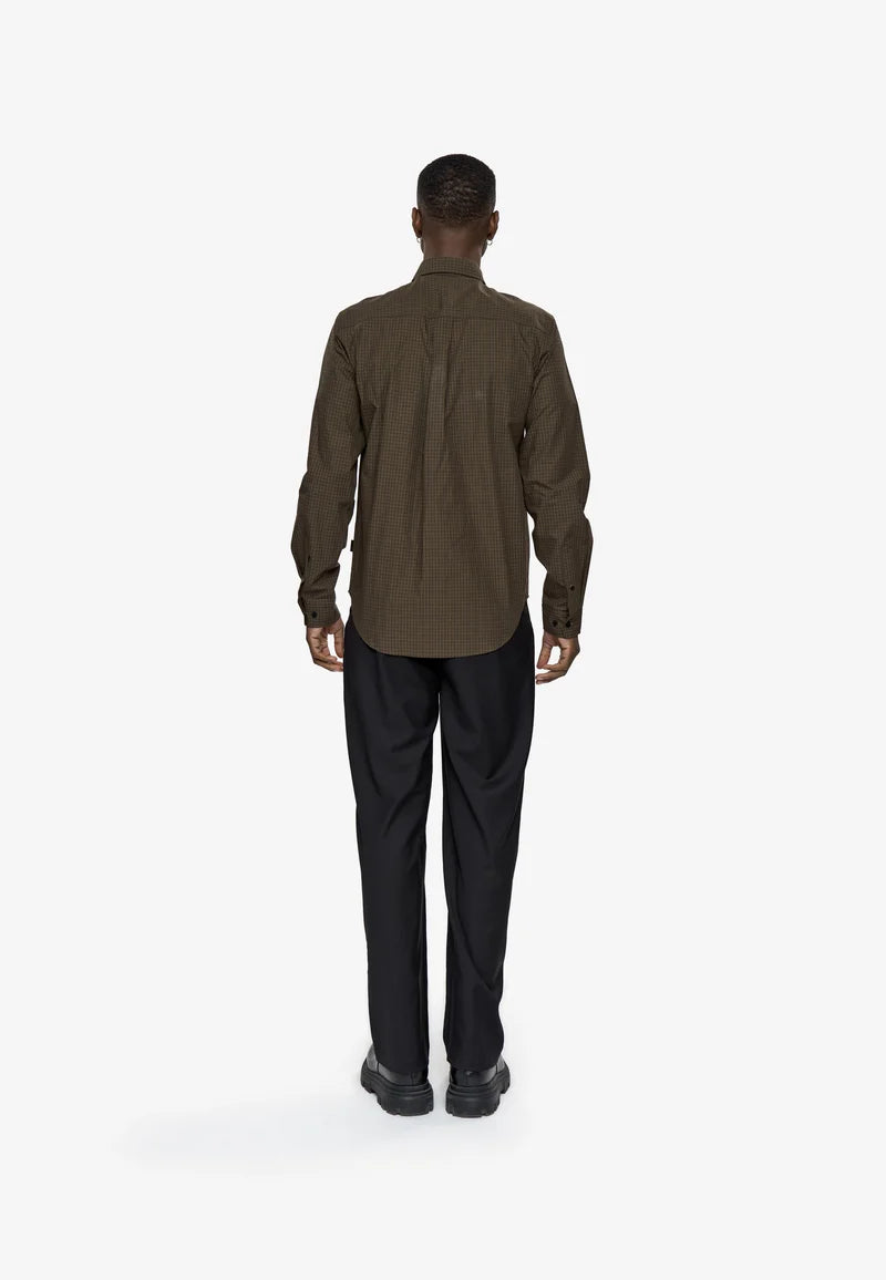 MINIMUM | Chemise à manches longues “Colt” - Café turc