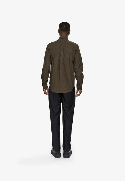 MINIMUM | Chemise à manches longues “Colt” - Café turc