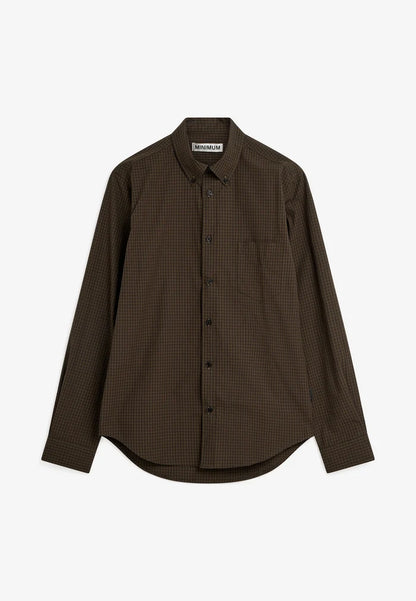 MINIMUM | Chemise à manches longues “Colt” - Café turc