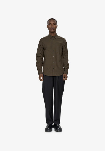 MINIMUM | Chemise à manches longues “Colt” - Café turc