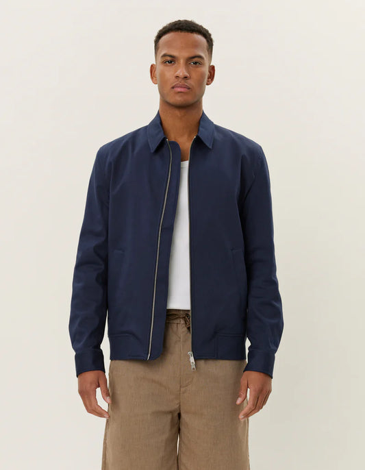 Les Deux | Veste de coach "Como" - Bleu Marine