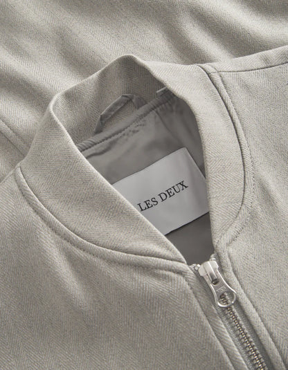 Les Deux | Bomber "Como" - Gris clair