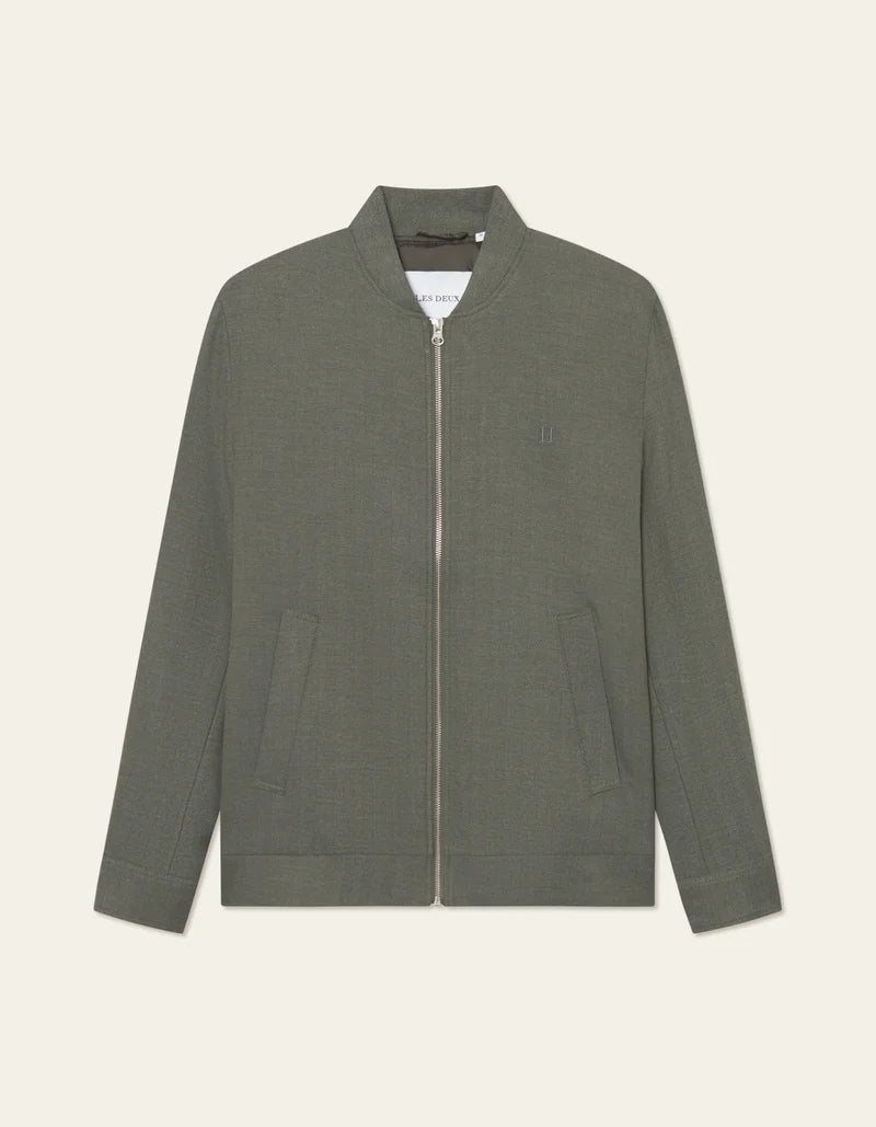 Les Deux | Bomber "Como" - Forest Green