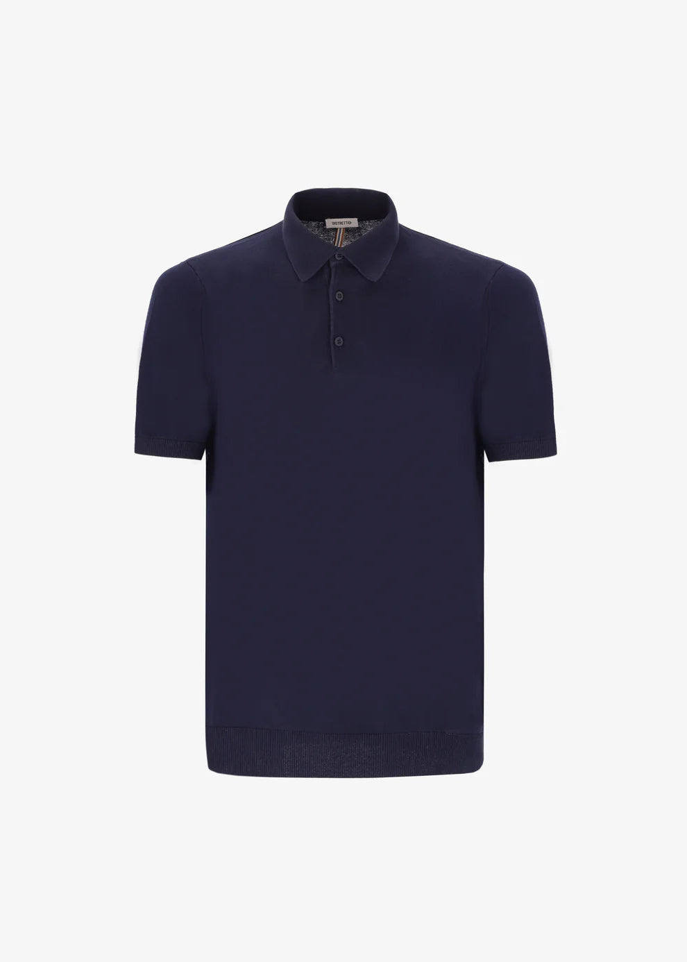 Distretto12 |Polo Carrara en crêpe de coton - bleu Marine