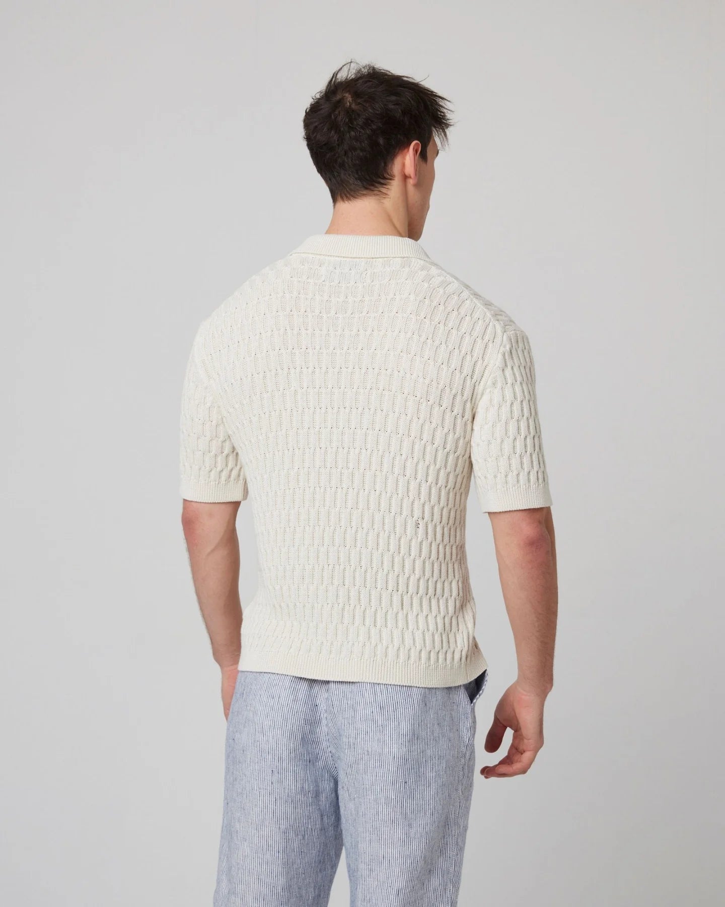 Peregrine | Chemise en maille de coton ''Cove'' - Blanc