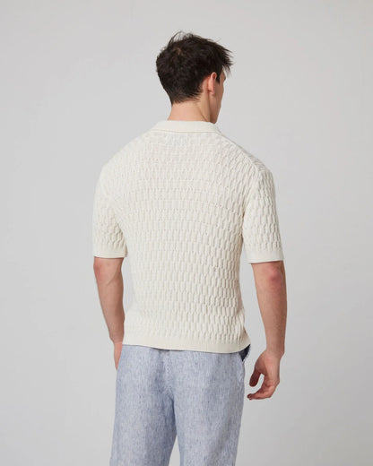 Peregrine | Chemise en maille de coton ''Cove'' - Blanc