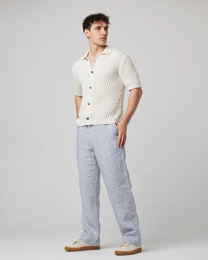 Peregrine | Chemise en maille de coton ''Cove'' - Blanc