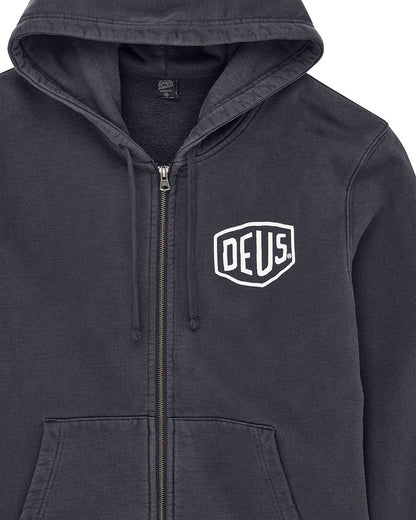 Deus Ex Machina | Le sweat à capuche zippé ''Shield Garment'' - Noir