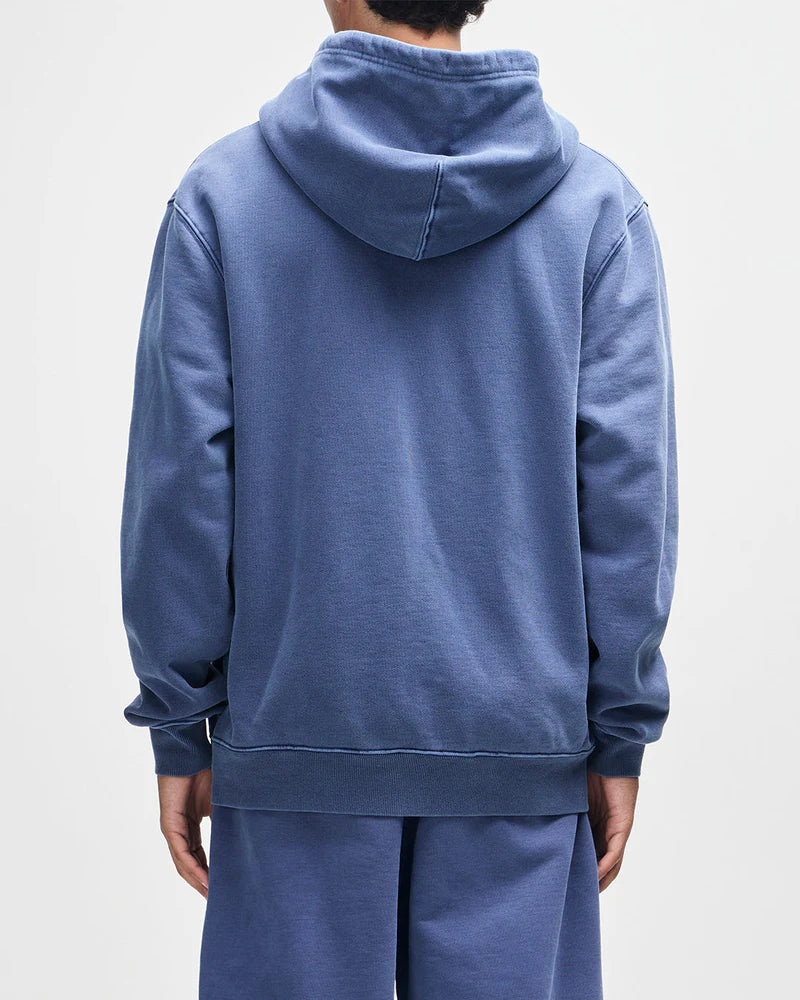 Deus Ex Machina | Le sweat à capuche zippé ''Shield Garment'' - Bleu