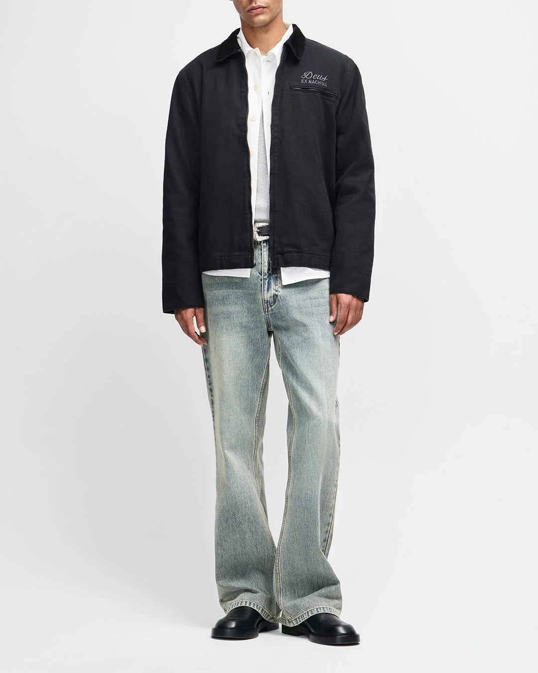 Deus | Manteau à col "Address" - Noir