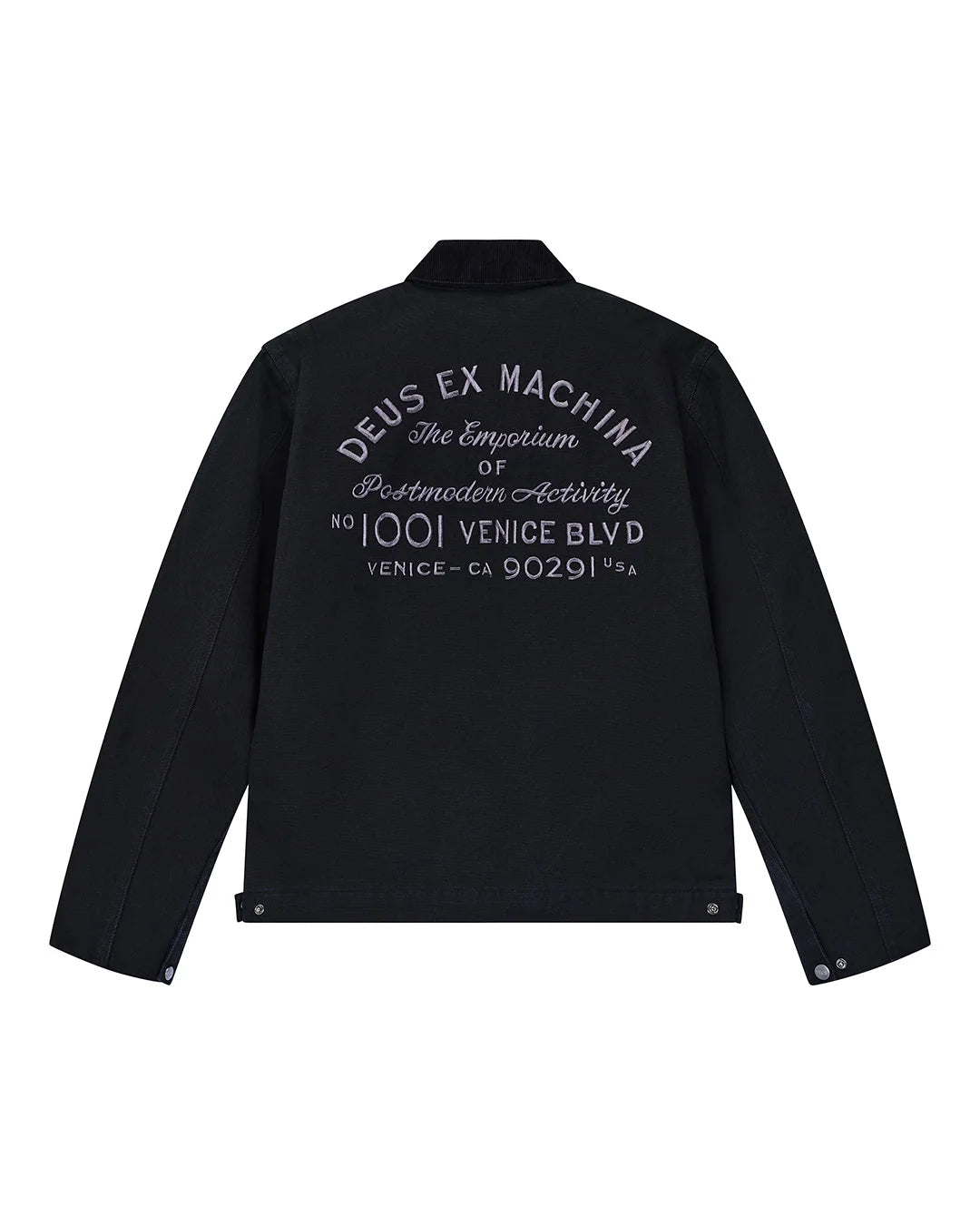Deus | Manteau à col "Address" - Noir