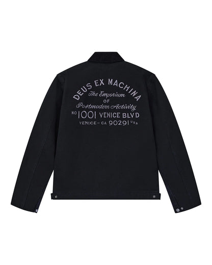 Deus | Manteau à col "Address" - Noir