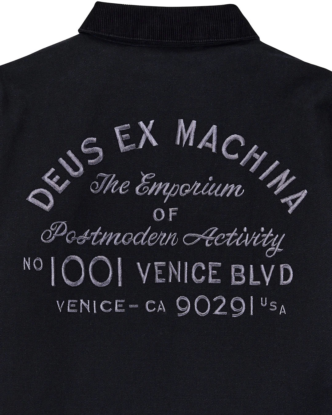Deus | Manteau à col "Address" - Noir