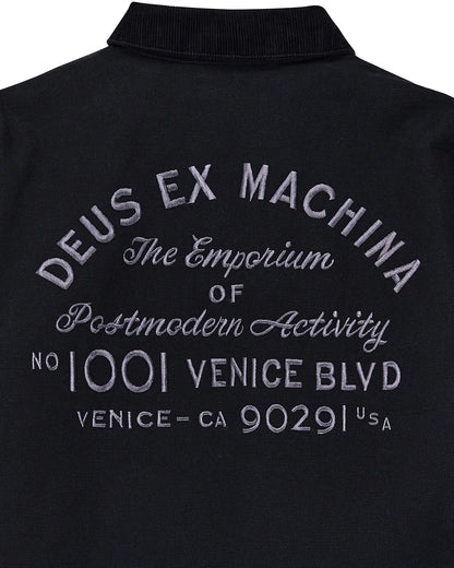 Deus | Manteau à col "Address" - Noir