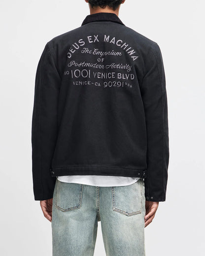 Deus | Manteau à col "Address" - Noir