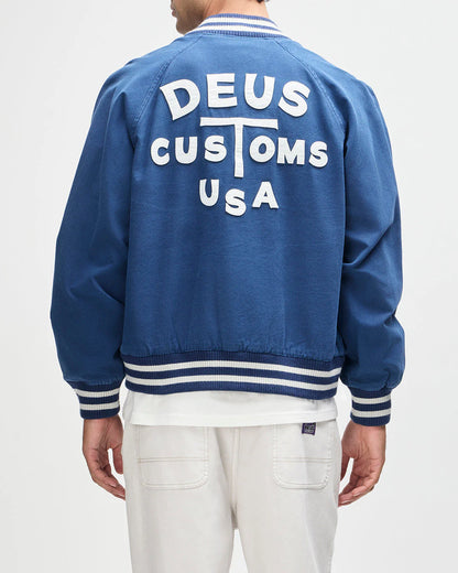 Deus Ex Machina | Blouson bomber ''Liberty'' -  bleu mécanicien