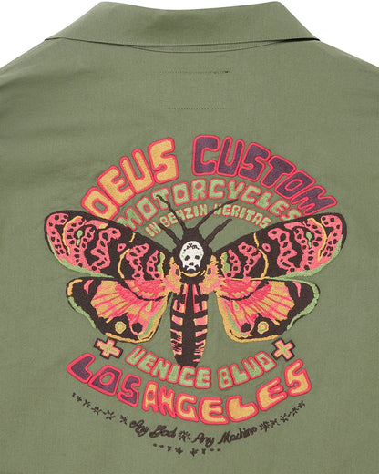 Deus Ex Machina | Surchemise "Power" - Vert pin