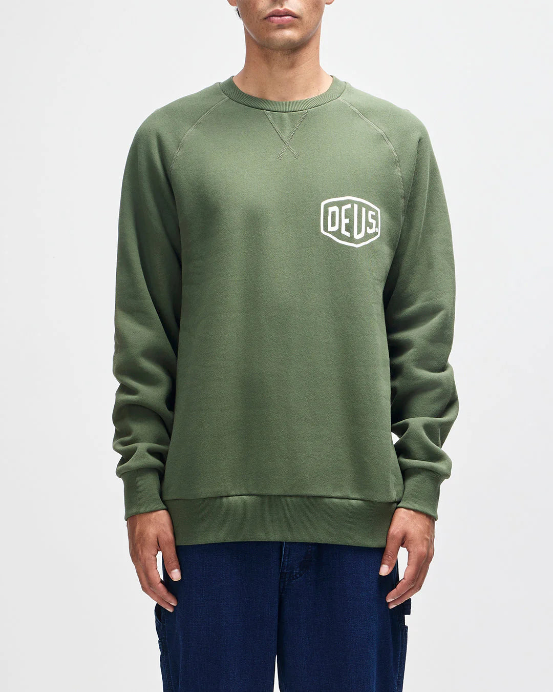 Deus Ex Machina | Sweat-shirt col rond  "Venice Address" - Vert pin