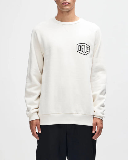 Deus Ex Machina | Sweat-shirt col rond ''Biarritz Address'' - Blanc sale