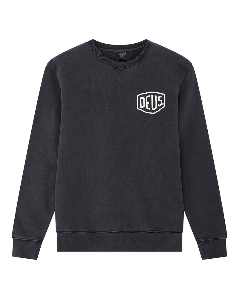 Deus Ex Machina | Sweat-shirt col rond  "Shield Garment" - Noir