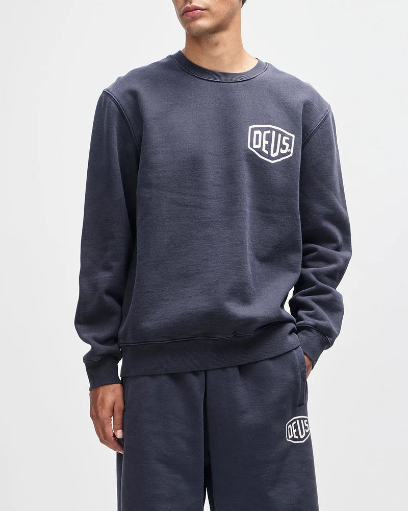 Deus Ex Machina | Sweat-shirt col rond  "Shield Garment" - Noir