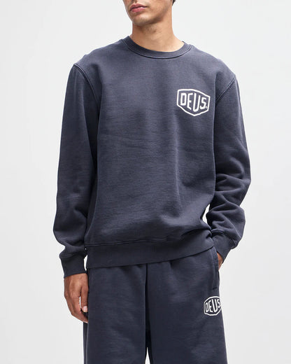 Deus Ex Machina | Sweat-shirt col rond  "Shield Garment" - Noir