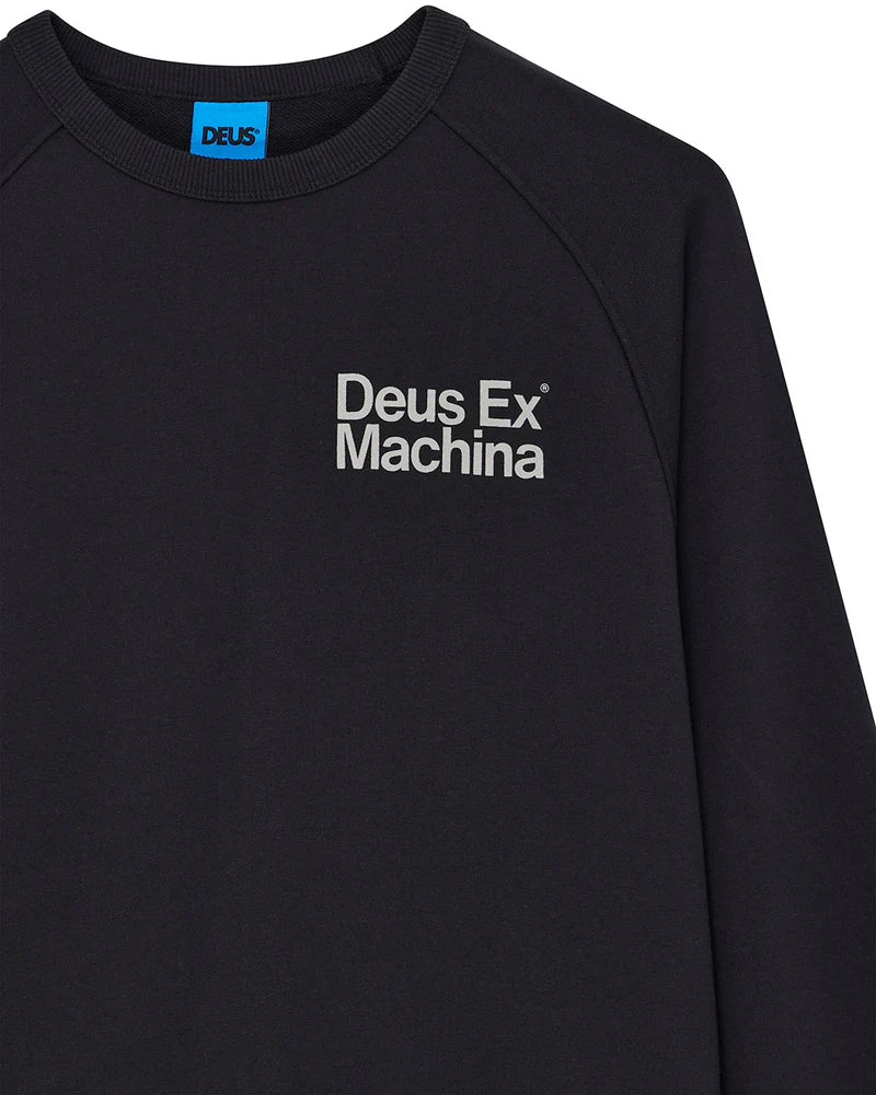 Deus Ex Machina | Sweat-shirt col rond  "Plenty good" - Noir