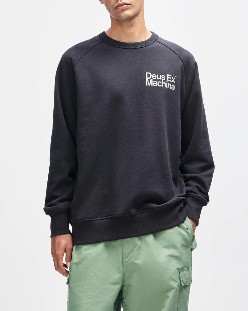 Deus Ex Machina | Sweat-shirt col rond  "Plenty good" - Noir