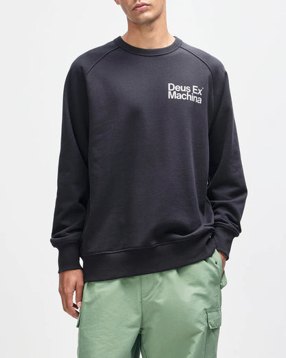 Deus Ex Machina | Sweat-shirt col rond  "Plenty good" - Noir