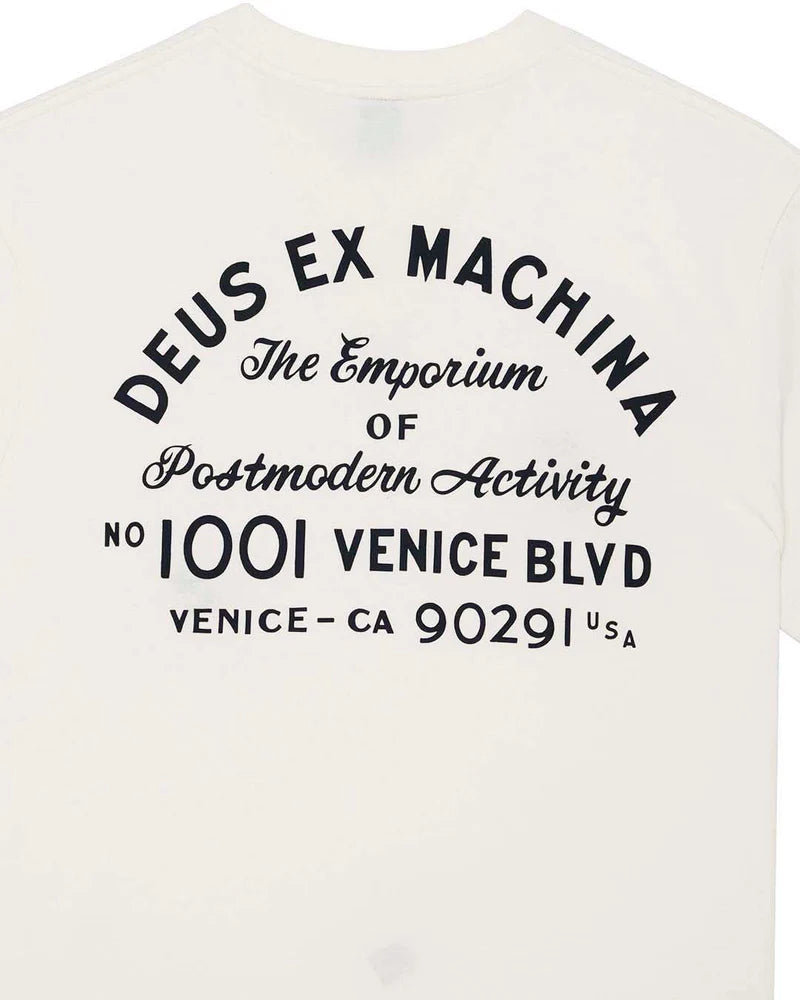 Deus Ex Machina | T-shirt  "Emporium niner" - Blanc