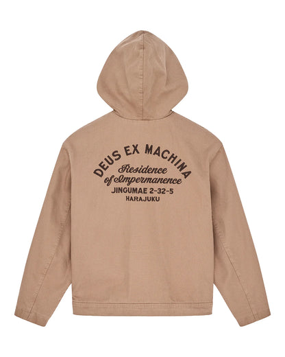 Deus | Manteau à capuche "Harajuku" - Brun chameau