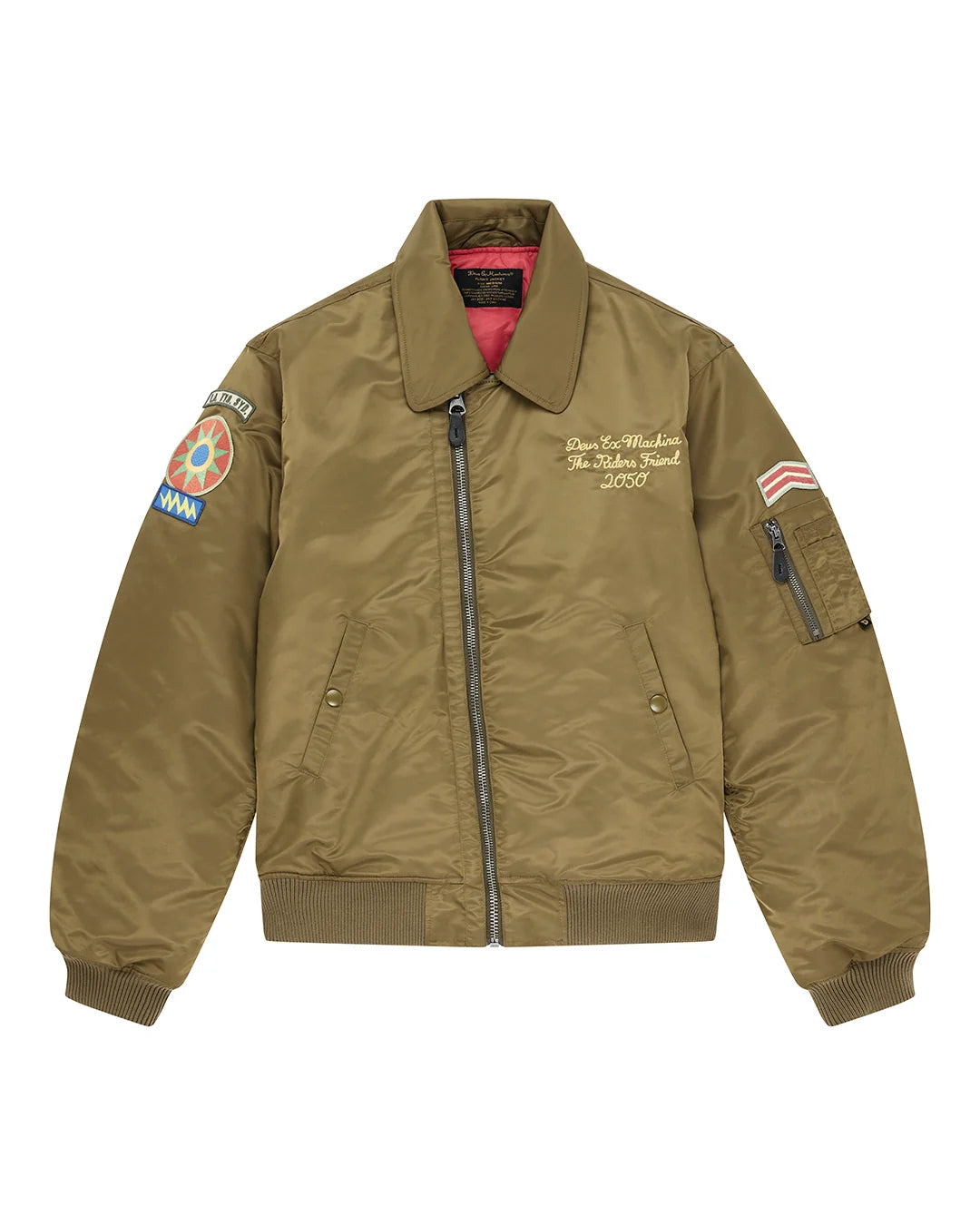 Deus | Manteau aviateur "Monty" - Vert olive
