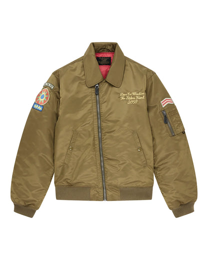 Deus | Manteau aviateur "Monty" - Vert olive