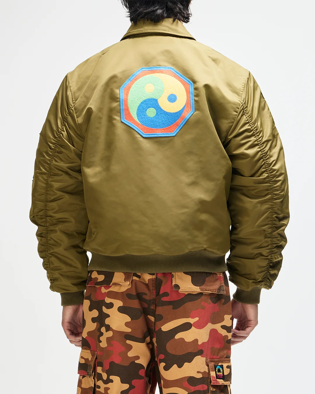 Deus | Manteau aviateur "Monty" - Vert olive