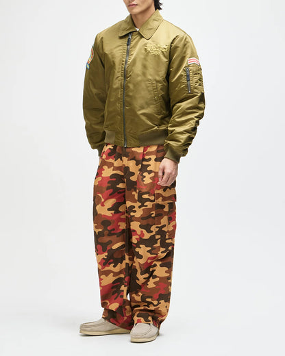 Deus | Manteau aviateur "Monty" - Vert olive