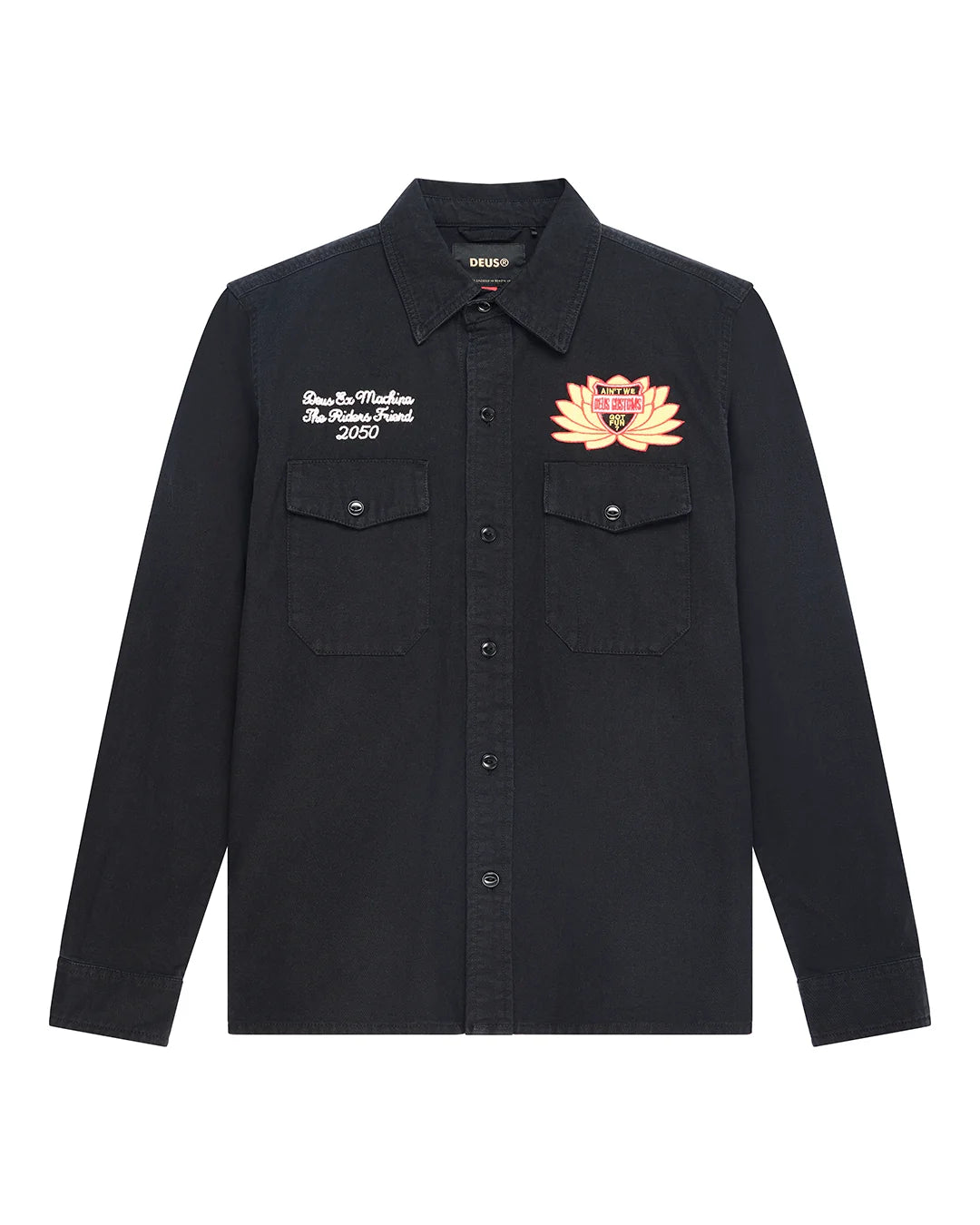 Deus | Chemise à manches longues "Sacred Chest" - Noir