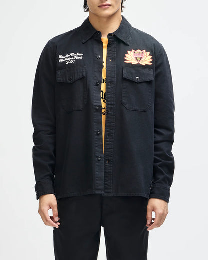 Deus | Chemise à manches longues "Sacred Chest" - Noir