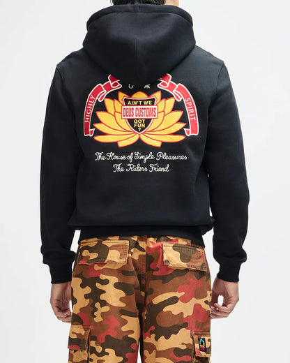 Deus | Pull à capuche "Sacred Crest" - Noir