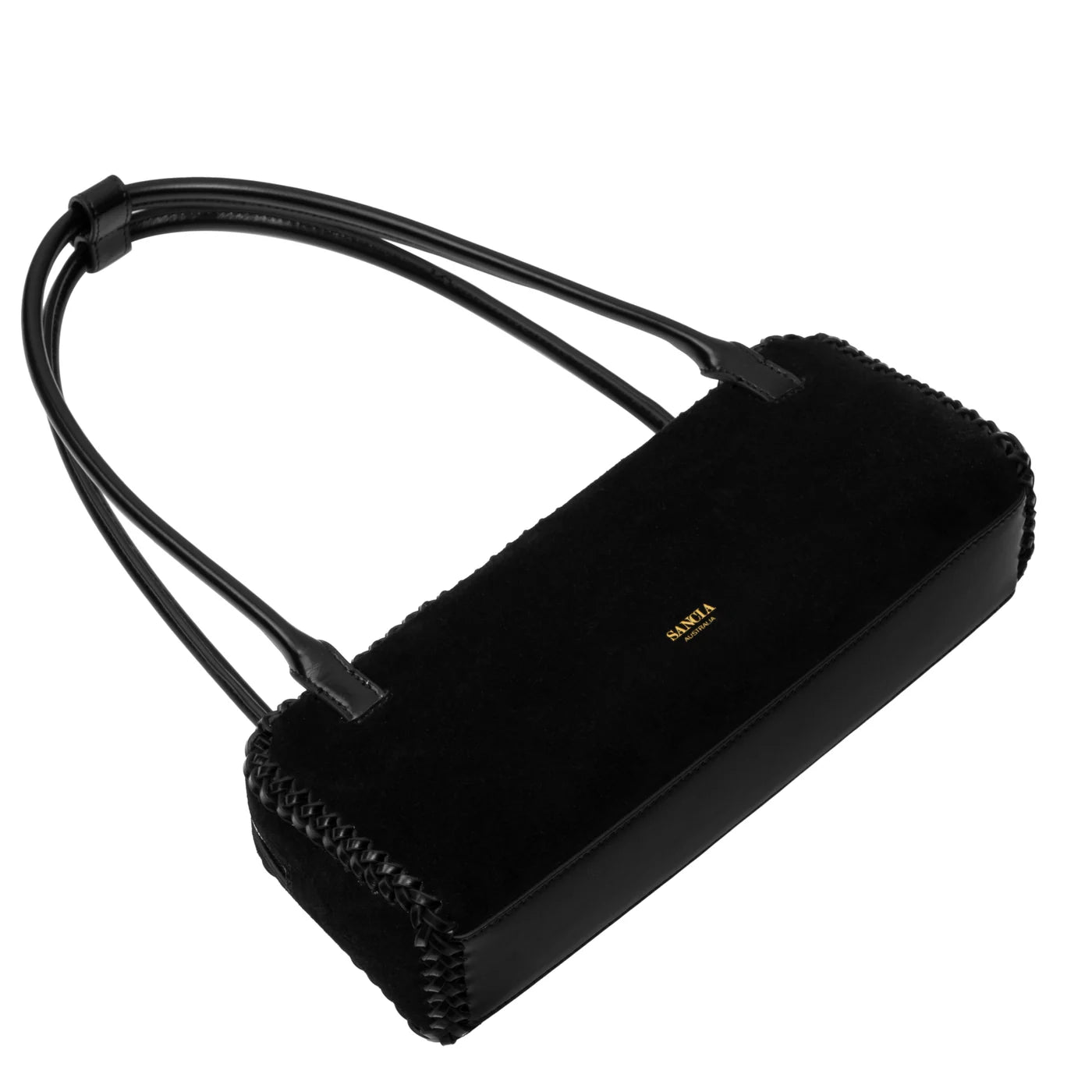 SANCIA | Sac ''Kotli'' en daim - Noir