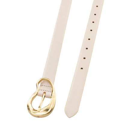 SANCIA | ceinture en cuir ''Formosa'' - Écru