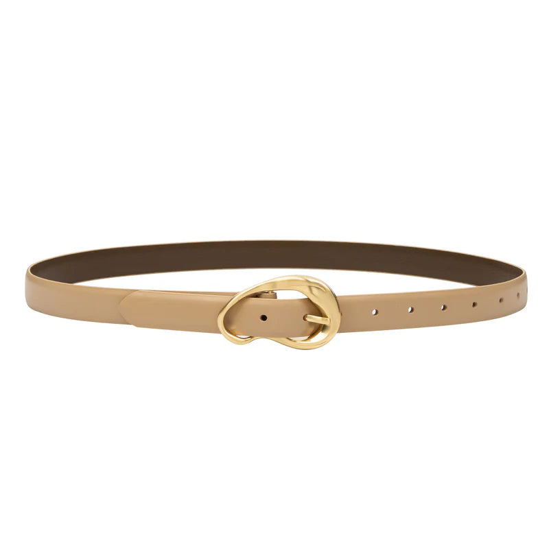 SANCIA | ceinture en cuir ''Formosa'' - Beige