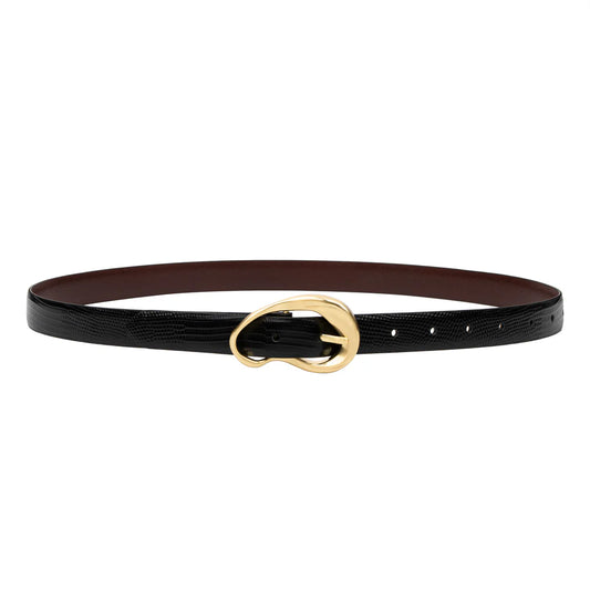 SANCIA | ceinture en cuir ''Formosa'' - Noir