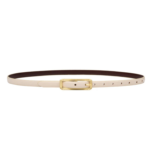 SANCIA | ceinture en cuir ''Picarra'' - Écru