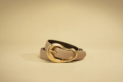 SANCIA | ceinture en cuir ''Formosa'' - Beige