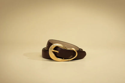 SANCIA | ceinture en cuir ''Formosa'' - Espresso