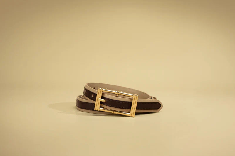 SANCIA | ceinture en cuir ''Olinda'' - Espresso