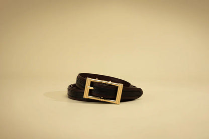SANCIA | ceinture en cuir ''Olinda'' - Noir