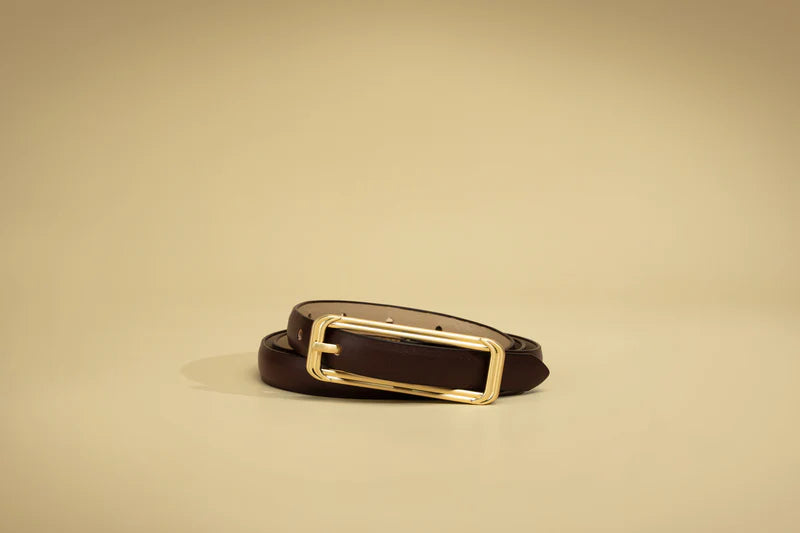 SANCIA | ceinture en cuir ''Picarra'' - Espresso