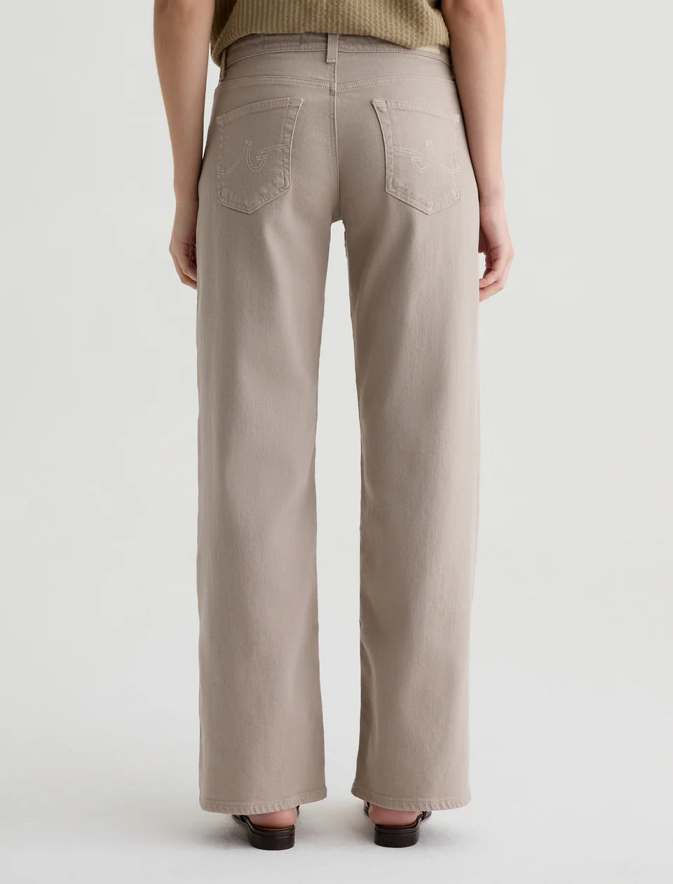 AG | Jean "ADRIA" jambes larges - Taupe