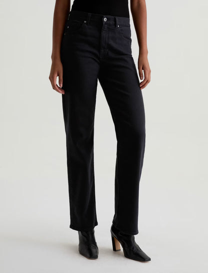 AG Jeans | Jean droit à taille mi-haute ''Brinley'' - Noir